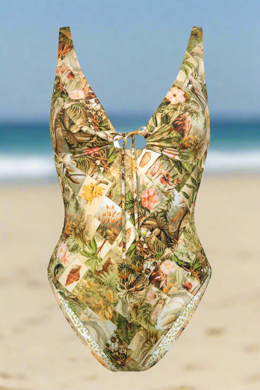 Γυναικείο Μαγιό Ολόσωμο floral Watercult
