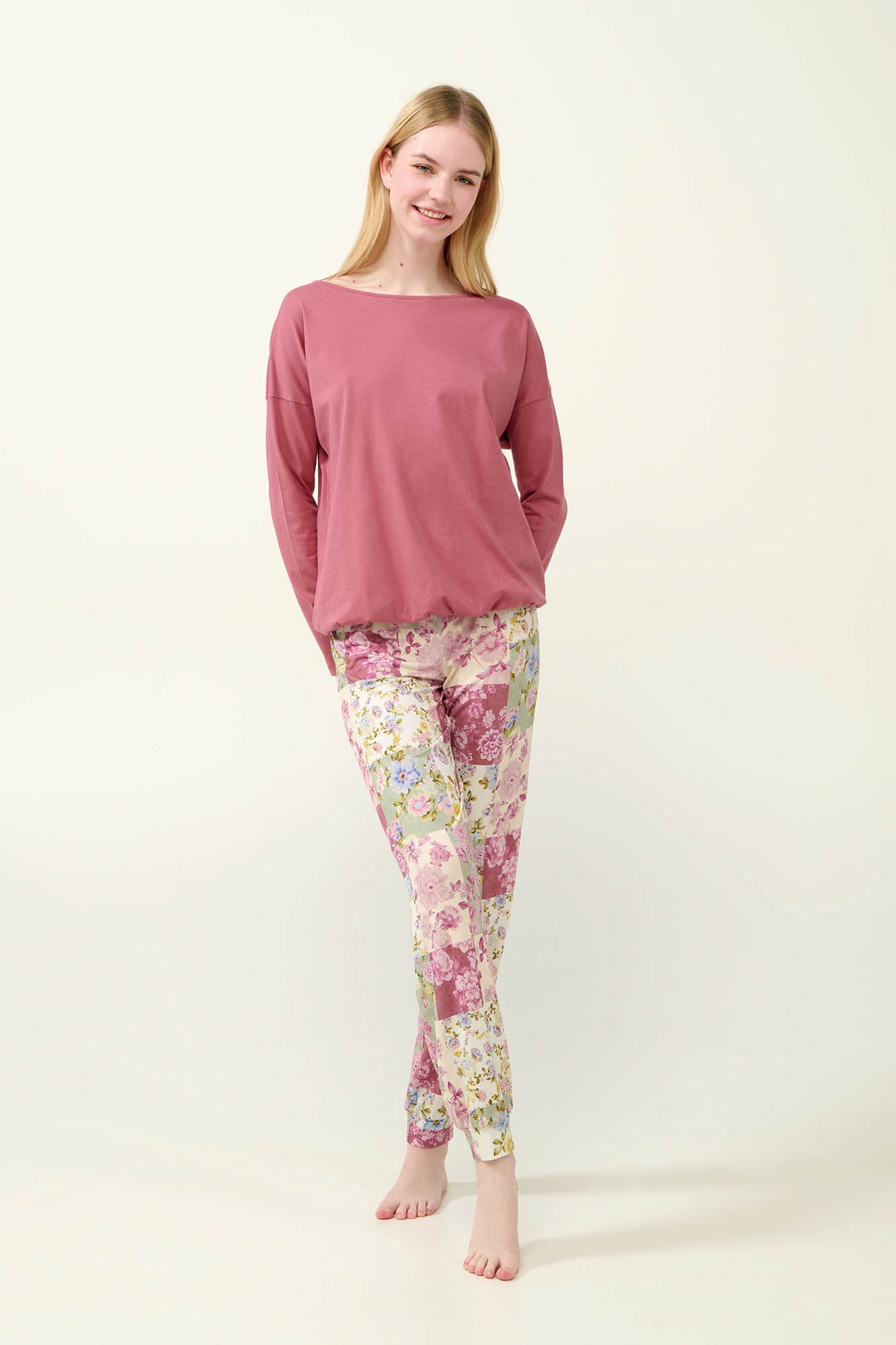 Γυναικεία Πιτζάμα micromodal pinky Vamp