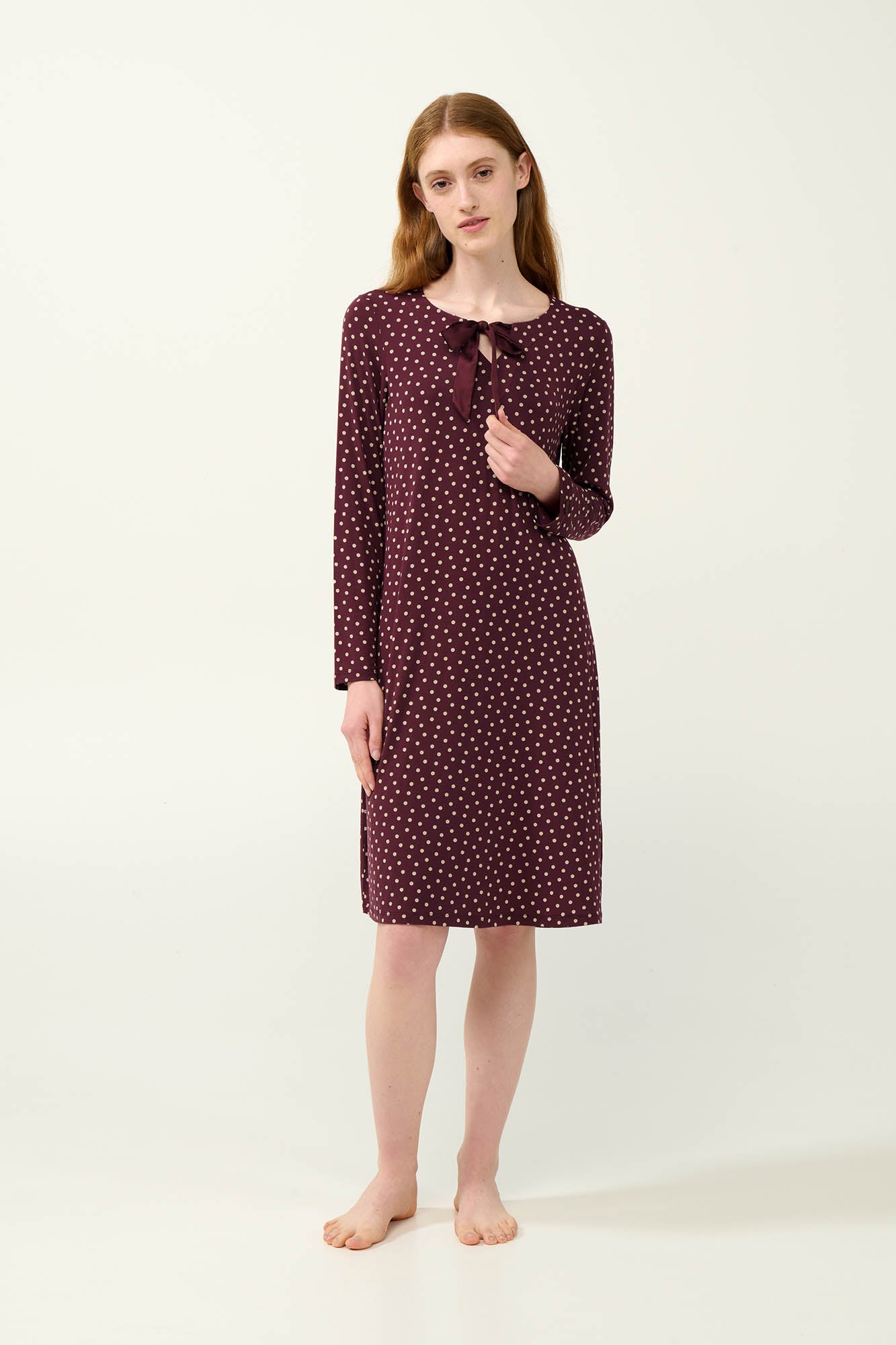 Νυχτικό Μίνι micromodal πουά Vamp