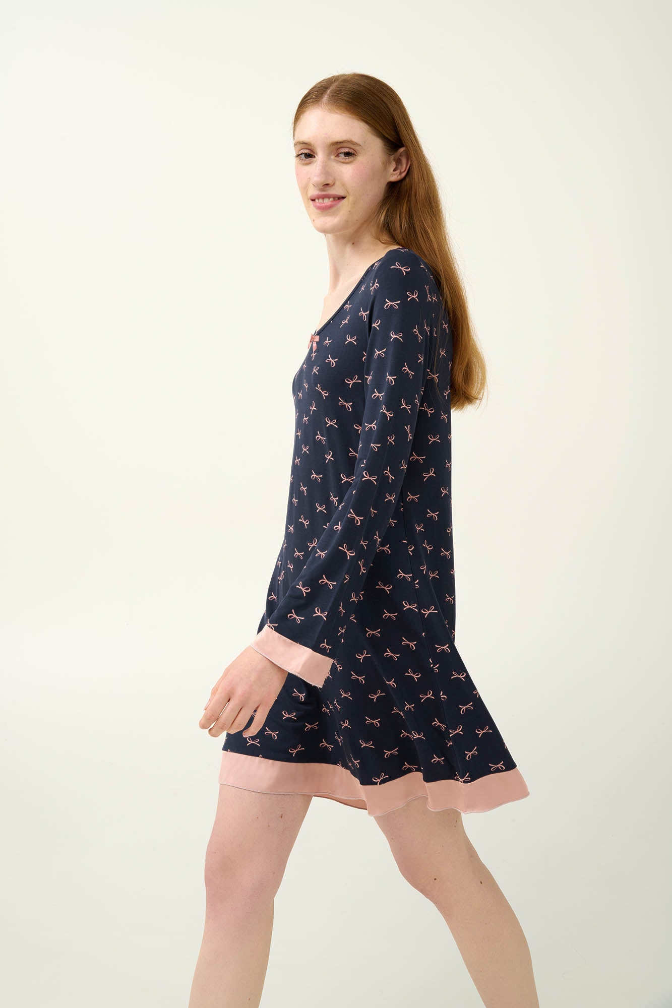 Νυχτικό Μίνι micromodal μπλε Vamp