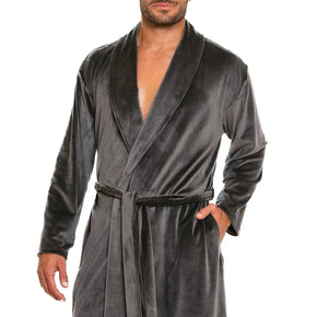 Ανδρική ρόμπα βελουτέ δετή Scherzo - Nana Kakouti Homewear - Γλυφάδα