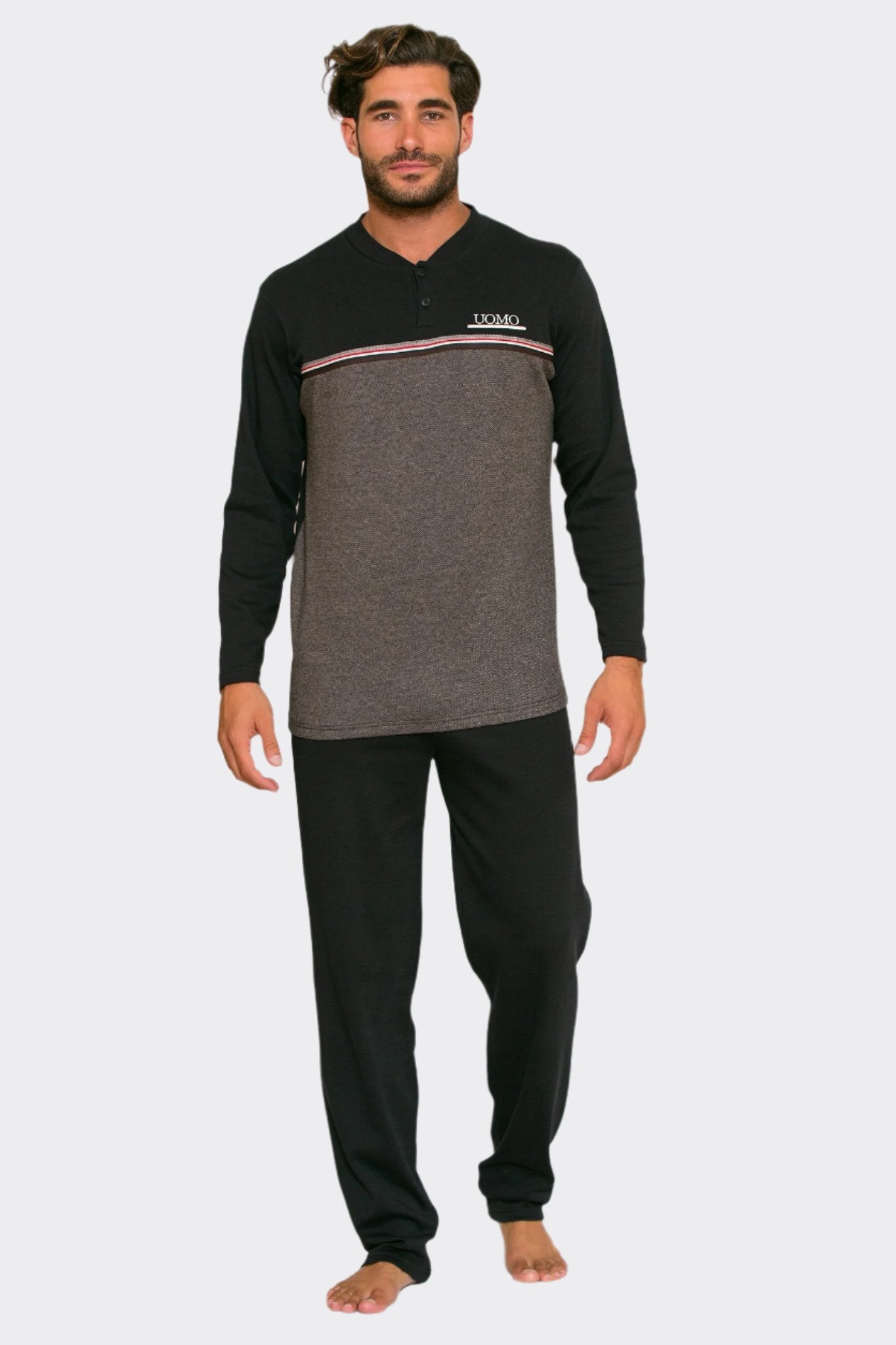 Men's cotton pajamas with Scherzo buttons