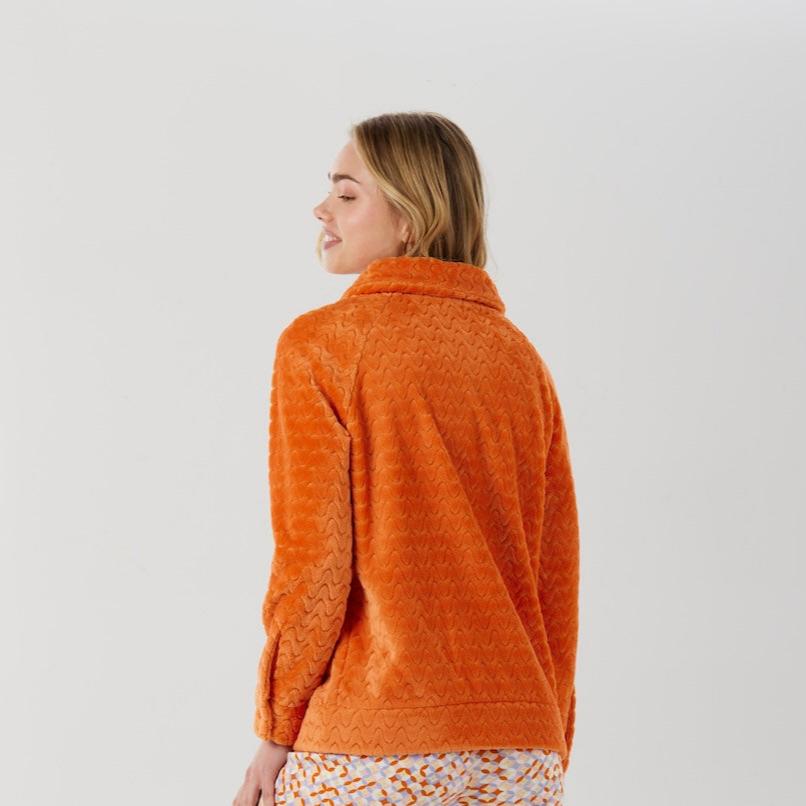 Γυναικείο Ρομπάκι φλις πορτοκαλί Brilliamo