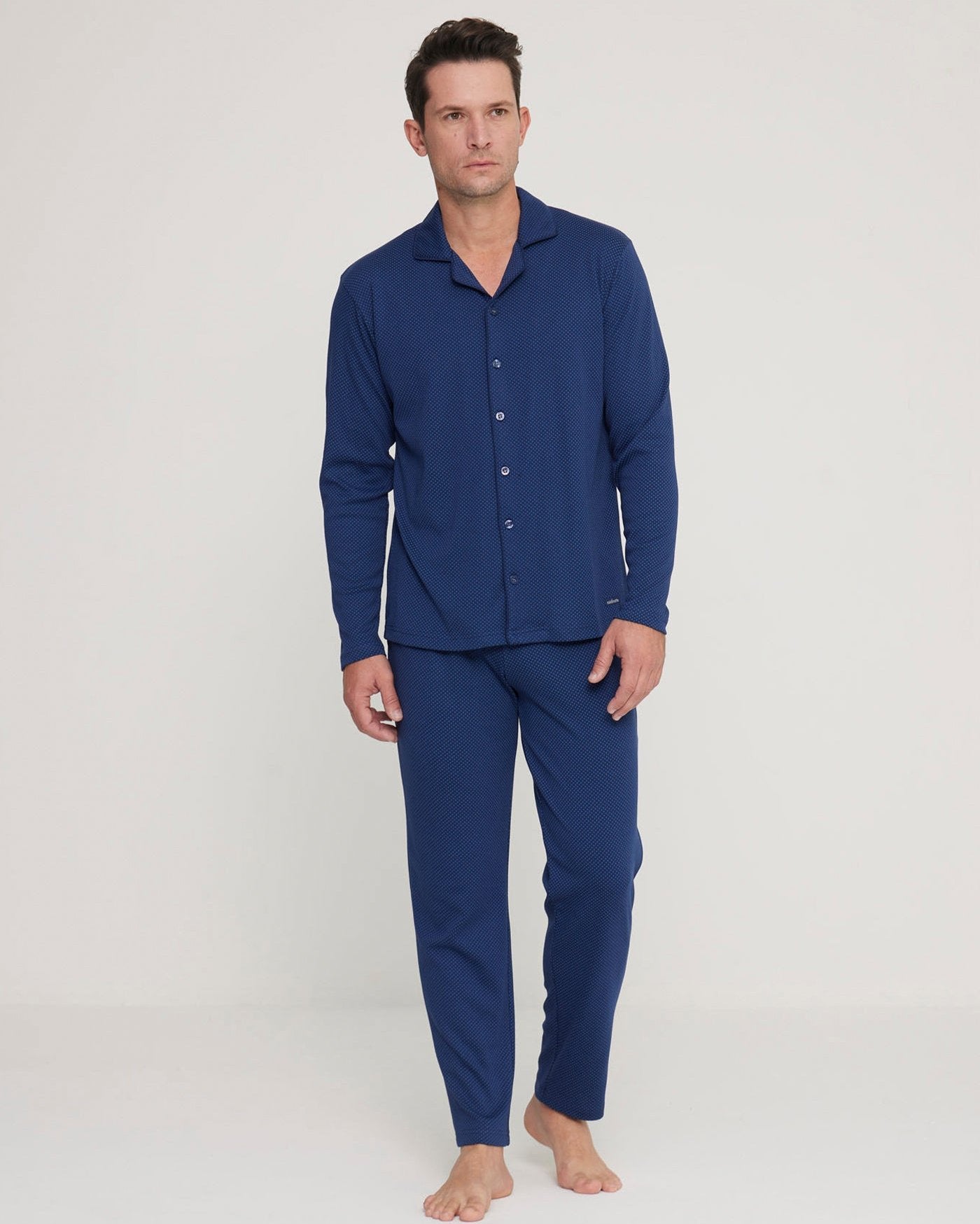Ανδρική Πιτζάμα βαμβακερή με κουμπιά Noidinotte