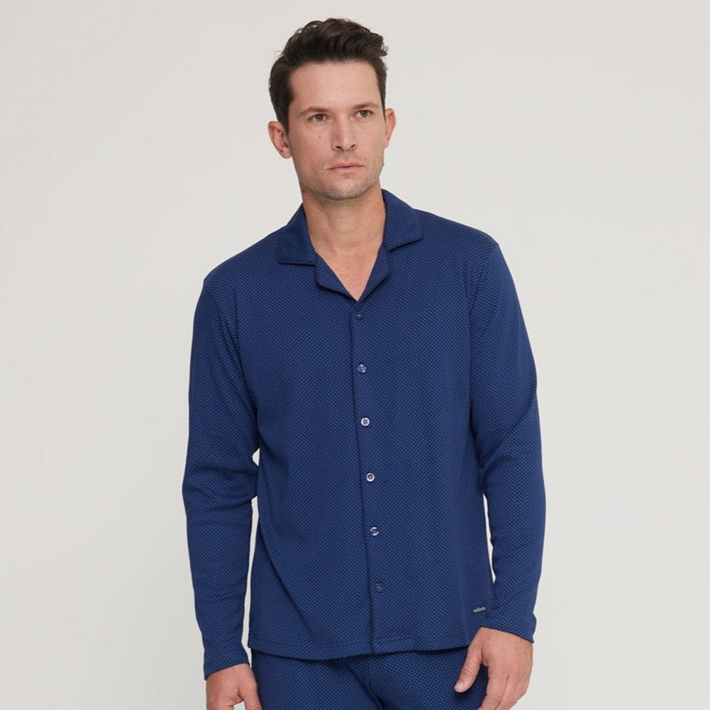 Ανδρική Πιτζάμα βαμβακερή με κουμπιά Noidinotte