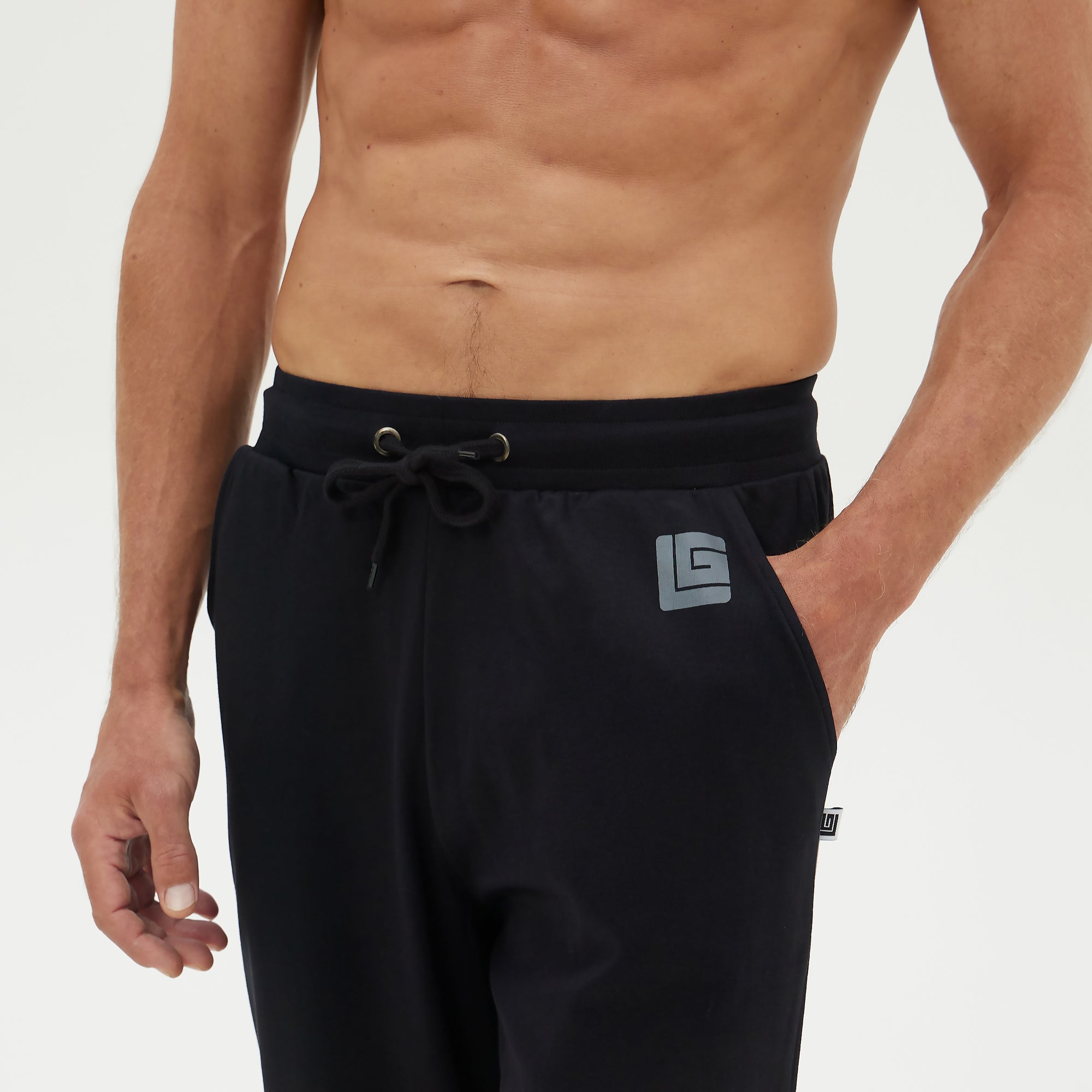 Ανδρική Πιτζάμα βαμβακερή μαύρη Guy LaRoche