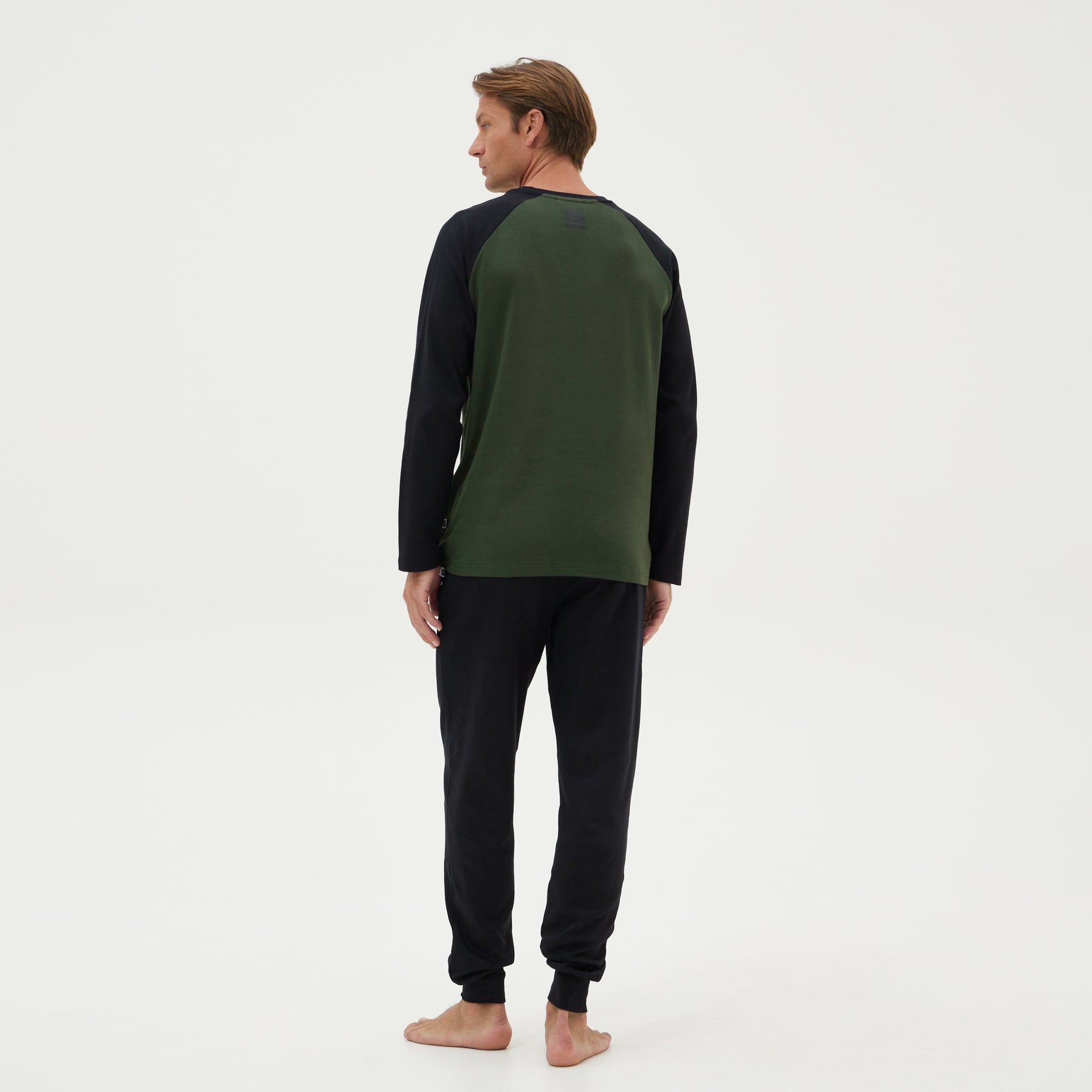 Ανδρική Πιτζάμα βαμβακερή λαδί Guy LaRoche