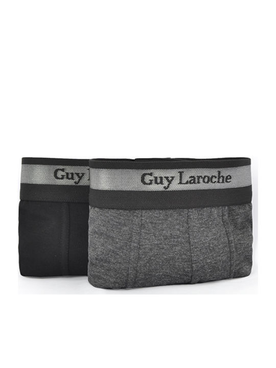 2άδα Ανδρικά μπόξερ βαμβακερά Guy Laroche