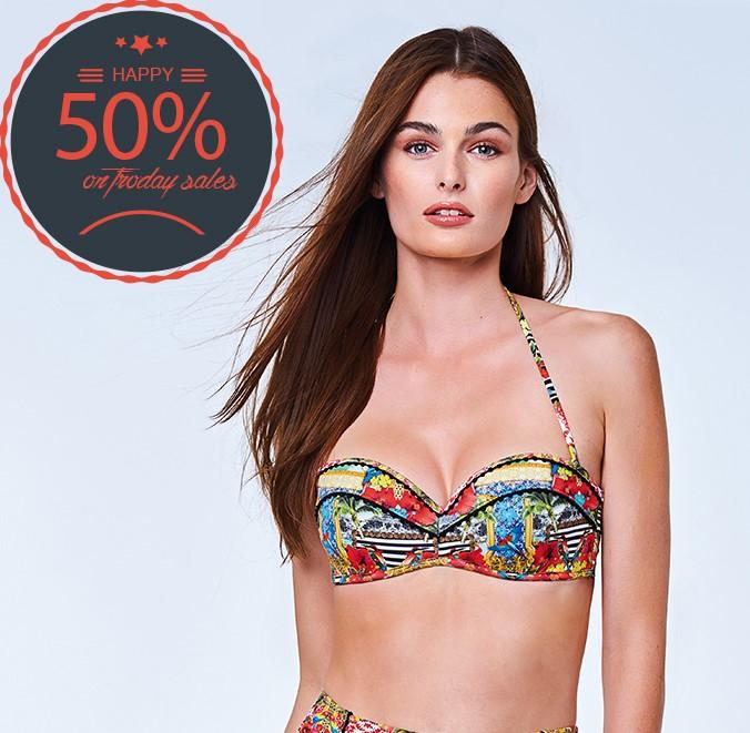 Γυναικείο Μαγιό Μπικίνι Σετ στράπλες Lida