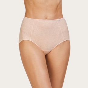 Γυναικείο ψηλόμεσο σλιπ microfiber σε floral jacquard Avet