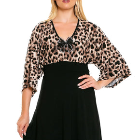 Νυχτικό Μίνι σε leopard Scherzo - Nana Kakouti Homewear - Γλυφάδα