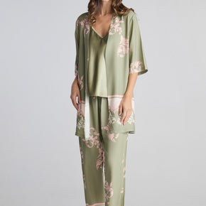Σετ κιμονό-πιτζάμα λαδί Penky - Nana Kakouti Γλυφάδα
