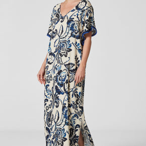 Γυναικείο maxi φόρεμα paisley print μπλε PenKy - Nana Kakouti Γλυφάδα