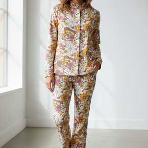 Γυναικεία Πιτζάμα Βαμβακερή εμπριμέ Brilliamo - Nana Kakouti Γλυφάδα