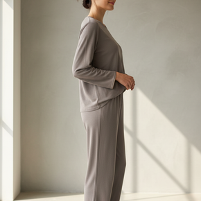 Γυναικεία Πιτζάμα καφέ-γκρι Billys Fashion - Nana Kakouti Γλυφάδα