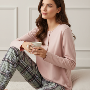 Γυναικεία Πιτζάμα καρό Billys Fashion - Nana Kakouti Γλυφάδα