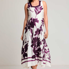 Γυναικείο Maxi Φόρεμα Botanical Floral Print Plum David - Nana Kakouti Γλυφάδα