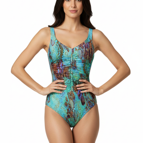 Γυναικείο ολόσωμο μαγιό με snake print CharmLine - Nana Kakouti Γλυφάδα