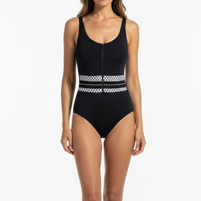 Γυναικείο ολόσωμο μαγιό με φερμουάρ CharmLine - Nana Kakouti Γλυφάδα