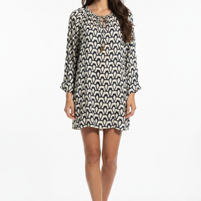 Γυναικείο Beach Cover-Up Geometric Print Lida - Nana Kakouti Γλυφάδα