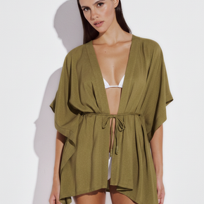 Γυναικεία mini tunic olive lurex Lida - Nana Kakouti Γλυφάδα