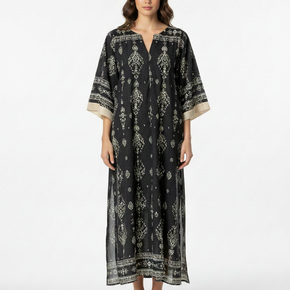 Γυναικείο maxi kaftan με ethnic boho print Eleria Cortes - Nana Kakouti Γλυφάδα